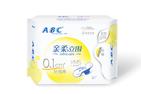 ABC親柔立圍日用輕透薄棉柔表層衛(wèi)生巾8片（含KMS健康配方）