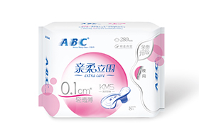 ABC親柔立圍夜用輕透薄棉柔表層衛(wèi)生巾8片（含KMS健康配方）