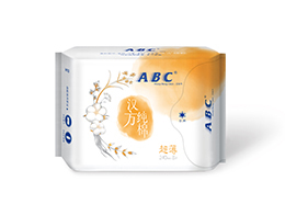 ABC日用超薄漢方純棉衛(wèi)生巾8片