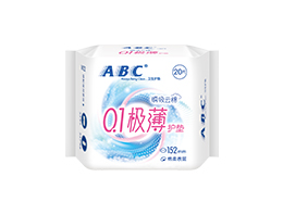ABC棉柔表層衛(wèi)生護(hù)墊（瞬吸雲棉）152mm 20片