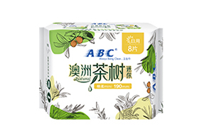 ABC日用輕透薄棉柔表層迷你衛(wèi)生巾8片（含澳洲茶樹精華）